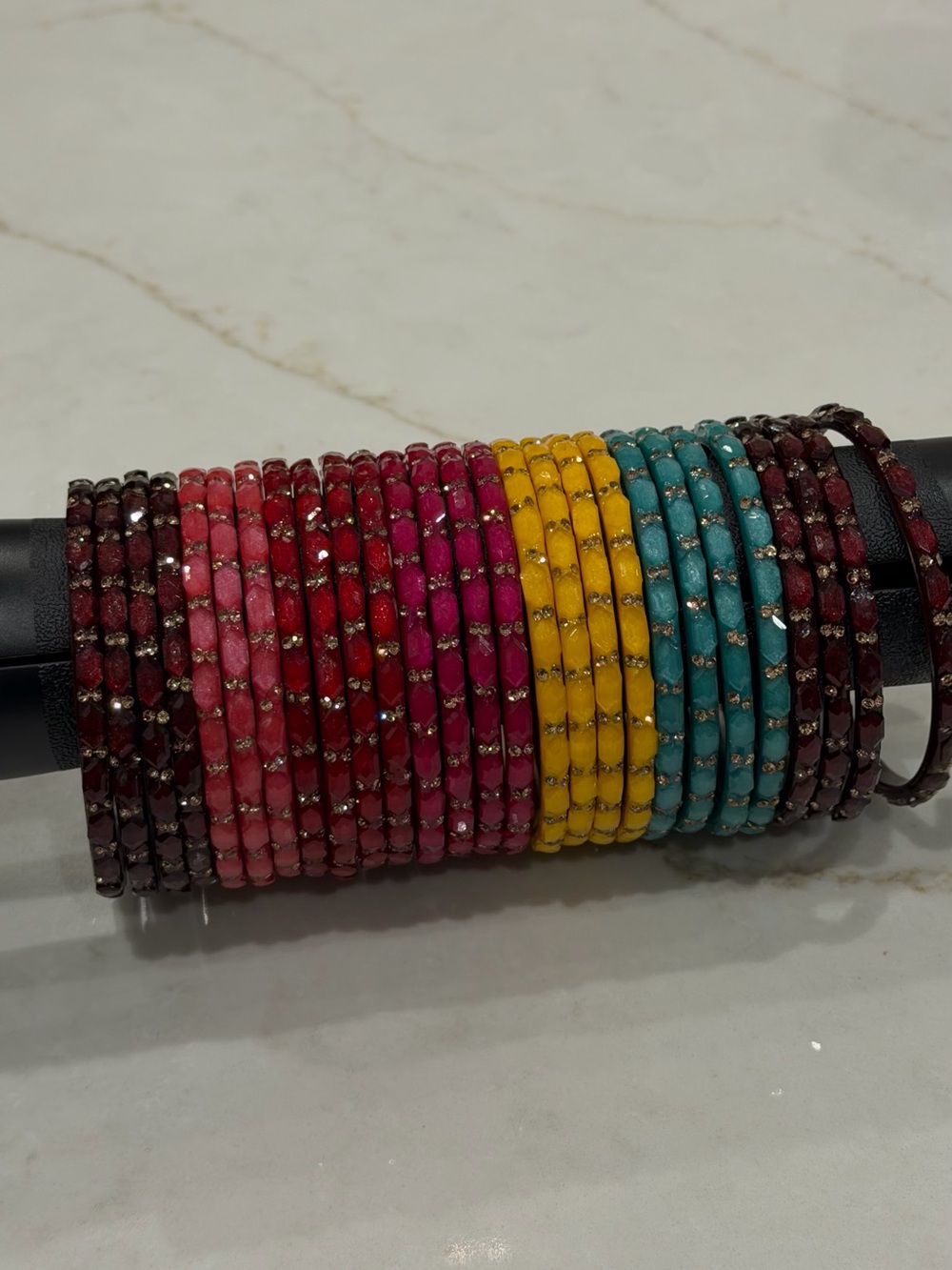 Multicolor Lac Bangles Set 2.4 | Bollywood Stack Bangle Pakistani Indian Jewelry